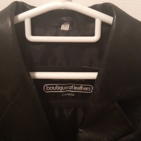 Leather 3 button jacket - Picture 2 of 3